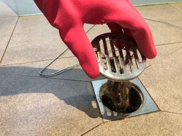 Blocked Floor Drain